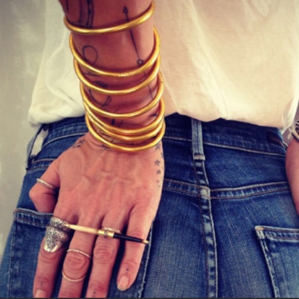 BuDah Girl 3 All Weather Gold Bangles